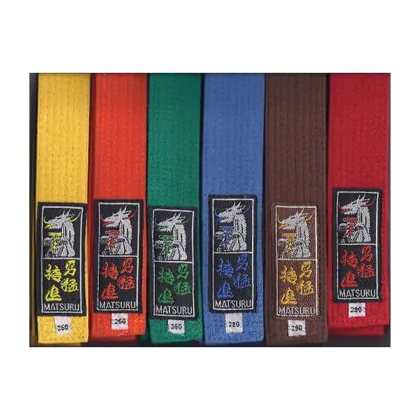 Color cotton piqué belts - Matsuru