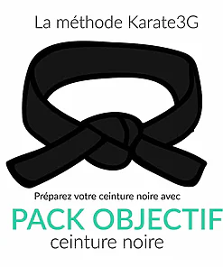Online Karate lessons Black Belt OBJECTIVE PACK Karate3G™ video