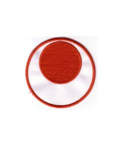 Karate-style embroidered badge