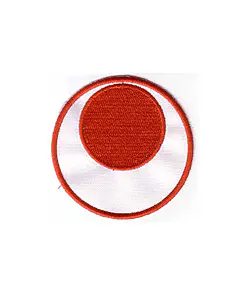 Karate-style embroidered badge