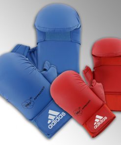 Adidas Karate Thumb Gloves - blue or red - WKF