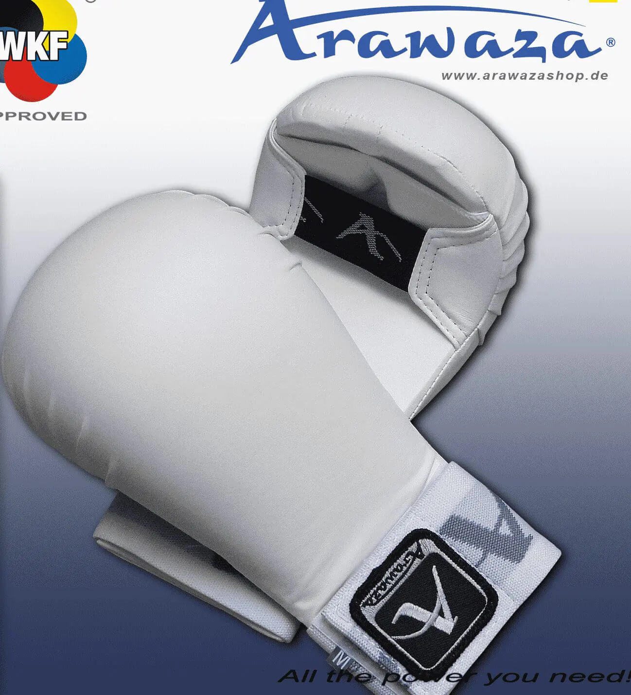 ARAWAZA Karate gloves - PU - white