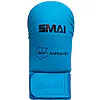 SMAI Thumbless Karate Gloves - WKF 18 karate-gloves-without-toes-smai-wkf-blue-