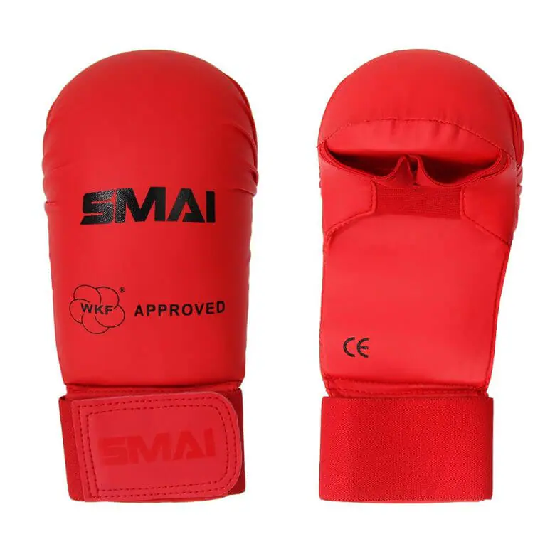 SMAI Thumbless Karate Gloves - WKF 3 thumbless karate gloves