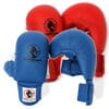 gants karate bleu ou rouge avec pouce budo fight homologues ffk