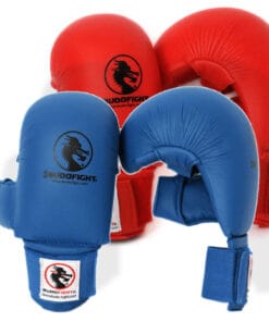 BUDO-FIGHT Karate gloves with thumb - blue or red