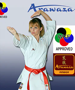 Kimono Arawaza AMBER Evolution for Kata - WKF Approved - GOLD EDITION - Size 175
