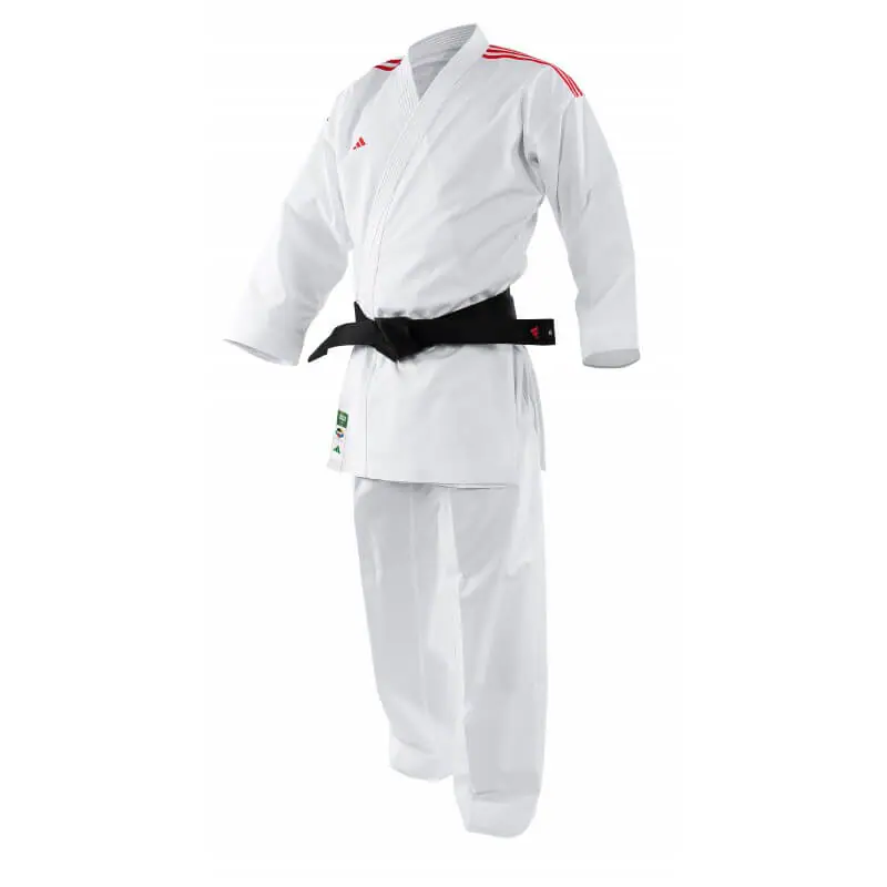 Kimono kumite colors PrimeGreen Adidas-red
