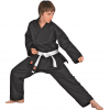 DANRHO Dojo-Line Karate Kimono - Black