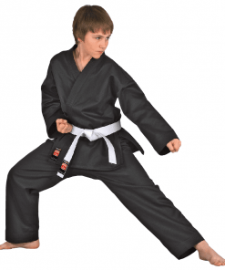 DANRHO Dojo-Line Karate Kimono - Black