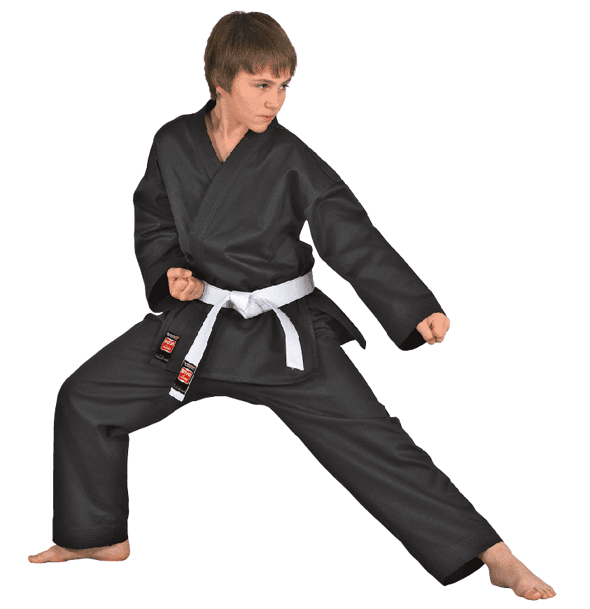 DANRHO Dojo-Line Karate Kimono - Black