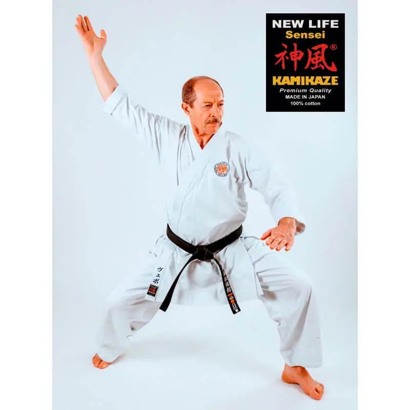 Kimono Karate Kamikaze New Life Sensei - Premium quality Made in Japan 3 kimono-karate-gi-kamikaze-new-life-sensei-jodan-kamae
