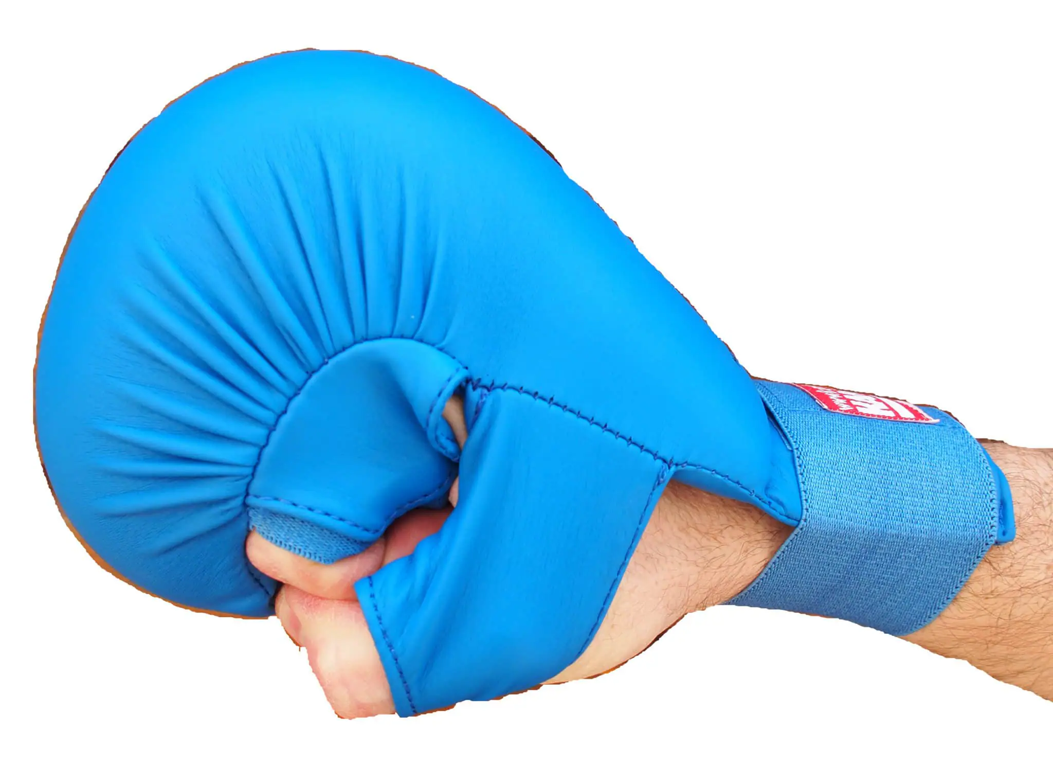 Kamikaze Karate gloves with thumbs - blue or red - Image 3