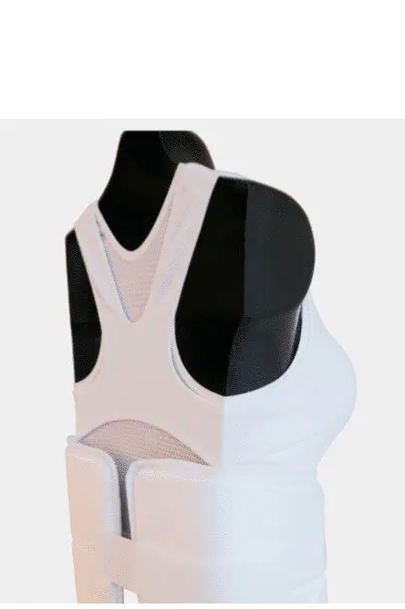 plastron-arawaza-body-of-protection-karate-ladies-wcf-white-
