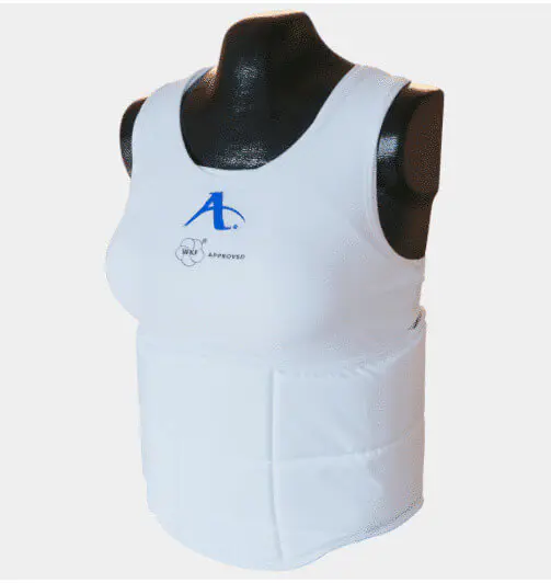 plastron-arawaza-body-of-protection-karate-ladies-wcf-white