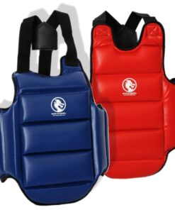 BUDO-FIGHT reversible Karate breastplate blue or red