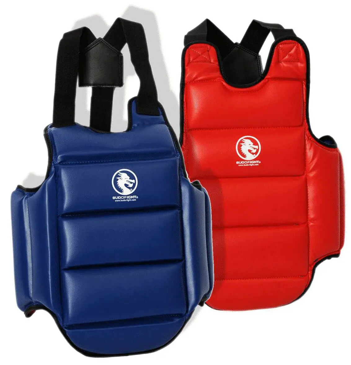 BUDO-FIGHT reversible Karate breastplate blue or red