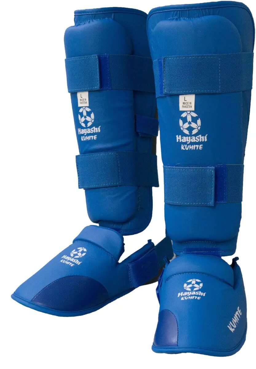 Hayashi Karate shin and foot guards
