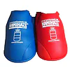 Combinable blue or red KAMIKAZE Karate foot guards