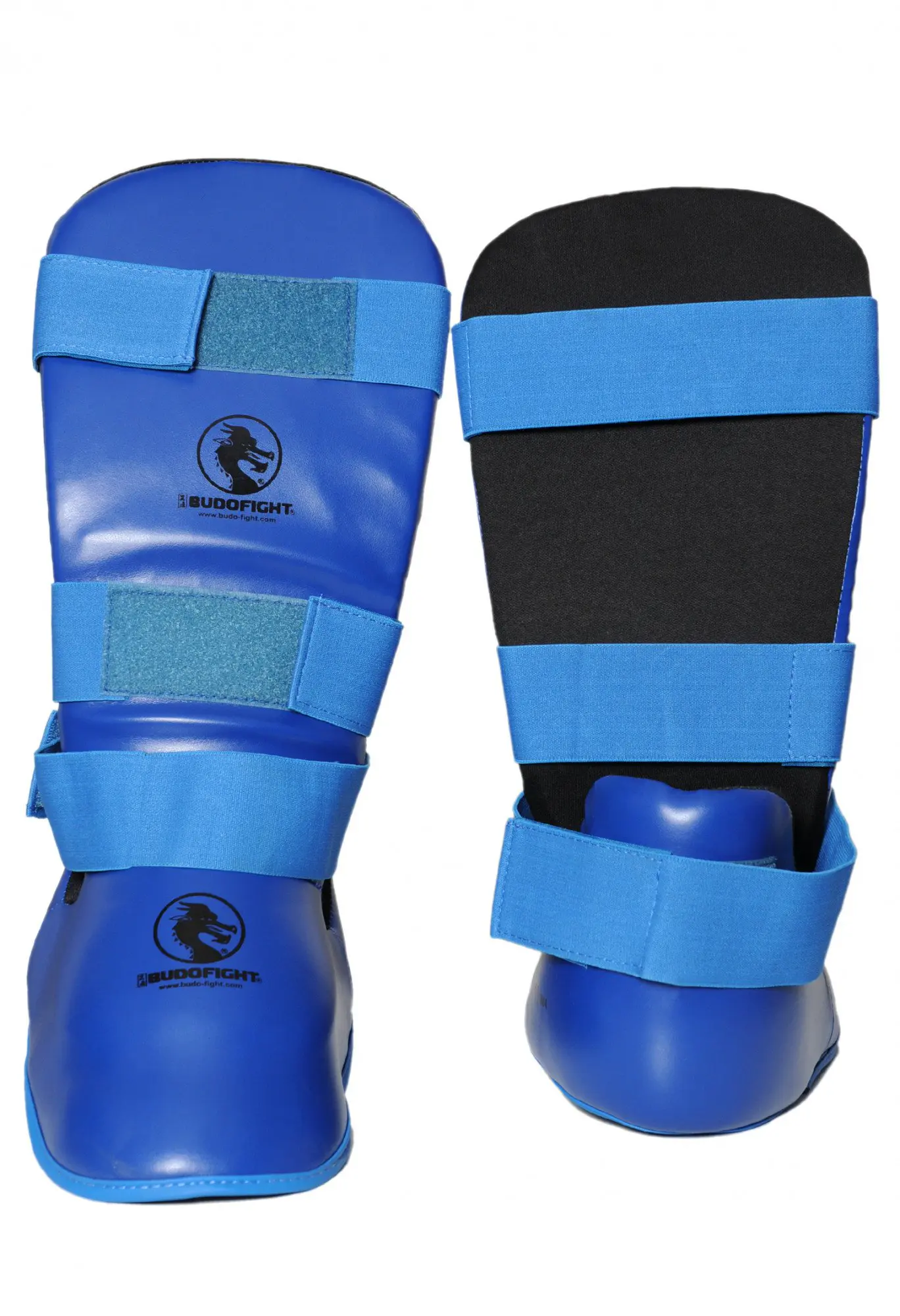 Karate Contact Shin and Foot Protectors - Budo-Fight - blue or red - Image 6