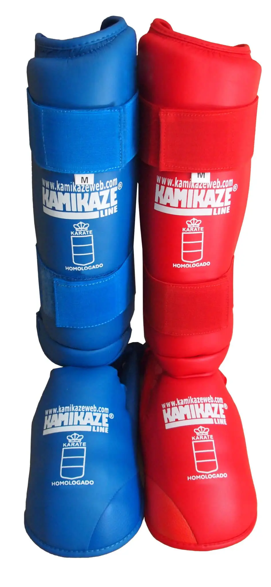 Shin and Foot Protectors Kamikaze - blue or red