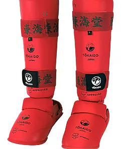 TOKAIDO Kanji karate shin and foot protectors WKF Approved