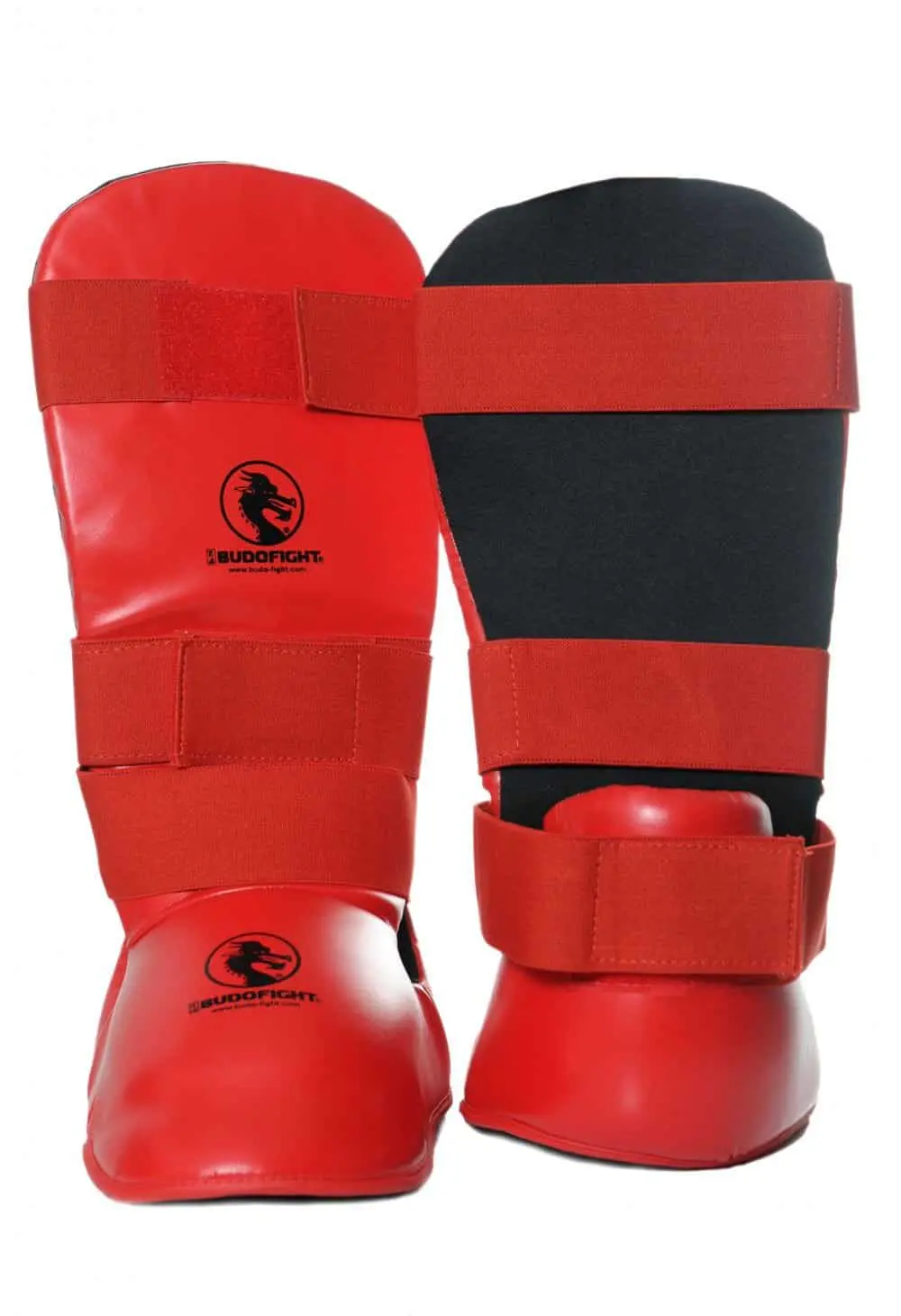 Karate Contact Shin and Foot Protectors - Budo-Fight - blue or red - Image 5