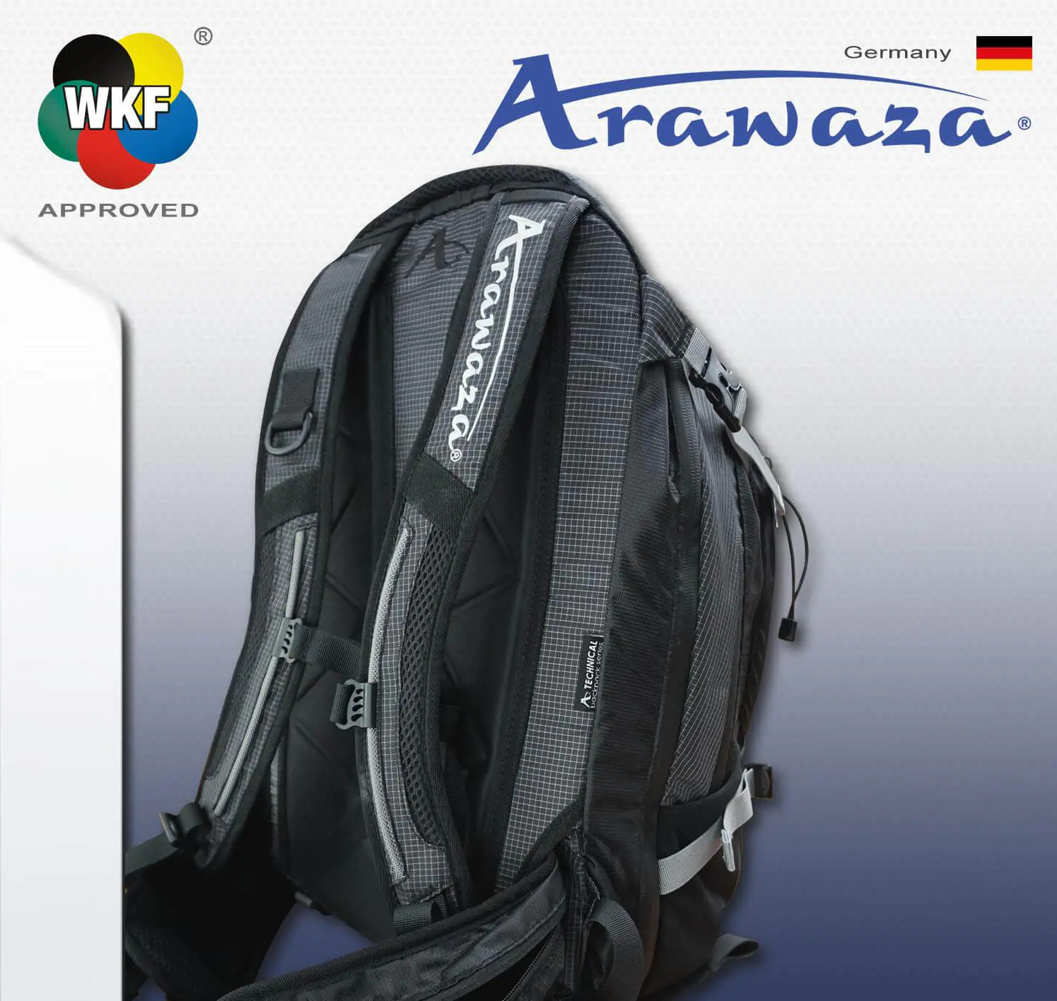 ARAWAZA Allround Rucksack - Versatile 5 backpack-polyvalent-black-arawaza