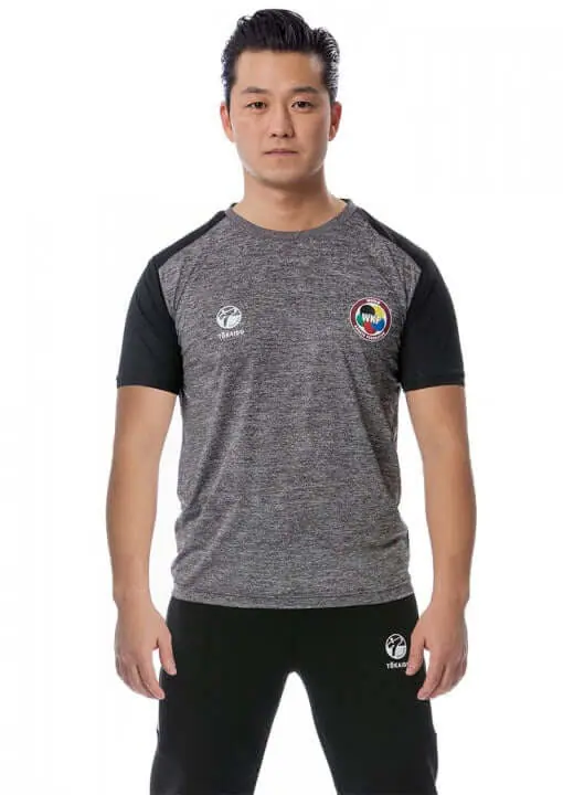 T-shirt Tokaido Team WKF for men grey black face