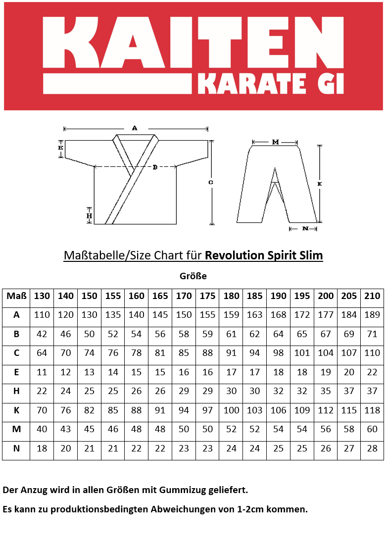 chart-sizes-kaiten-revolution-spirit-slim