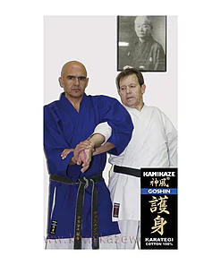 Kamikaze GOSHIN kimono jacket - Blue-arm-clef