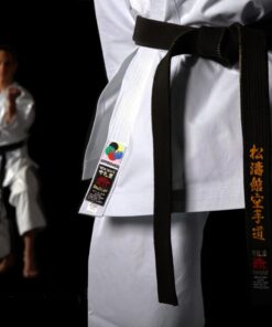 SINGLE JACKET Kimono Shureido New Wave 3 - WKF Approved karategi equipe-femmes-zoom-etiquette
