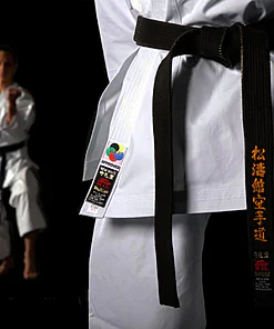 SINGLE JACKET Kimono Shureido New Wave 3 - WKF Approved karategi equipe-femmes-zoom-etiquette